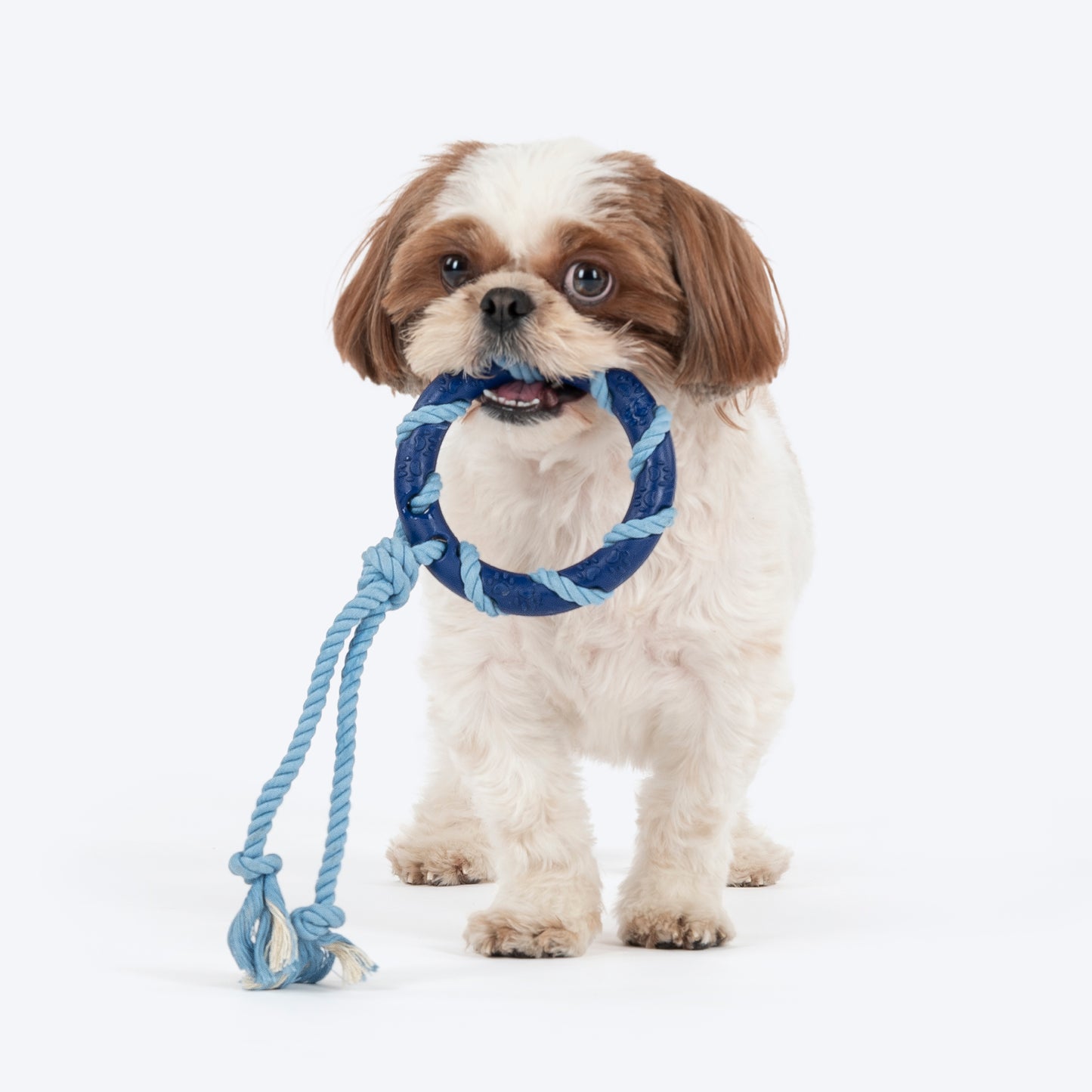 Dash Dog Disc Tugger Rope Toy For Dog - Navy Blue