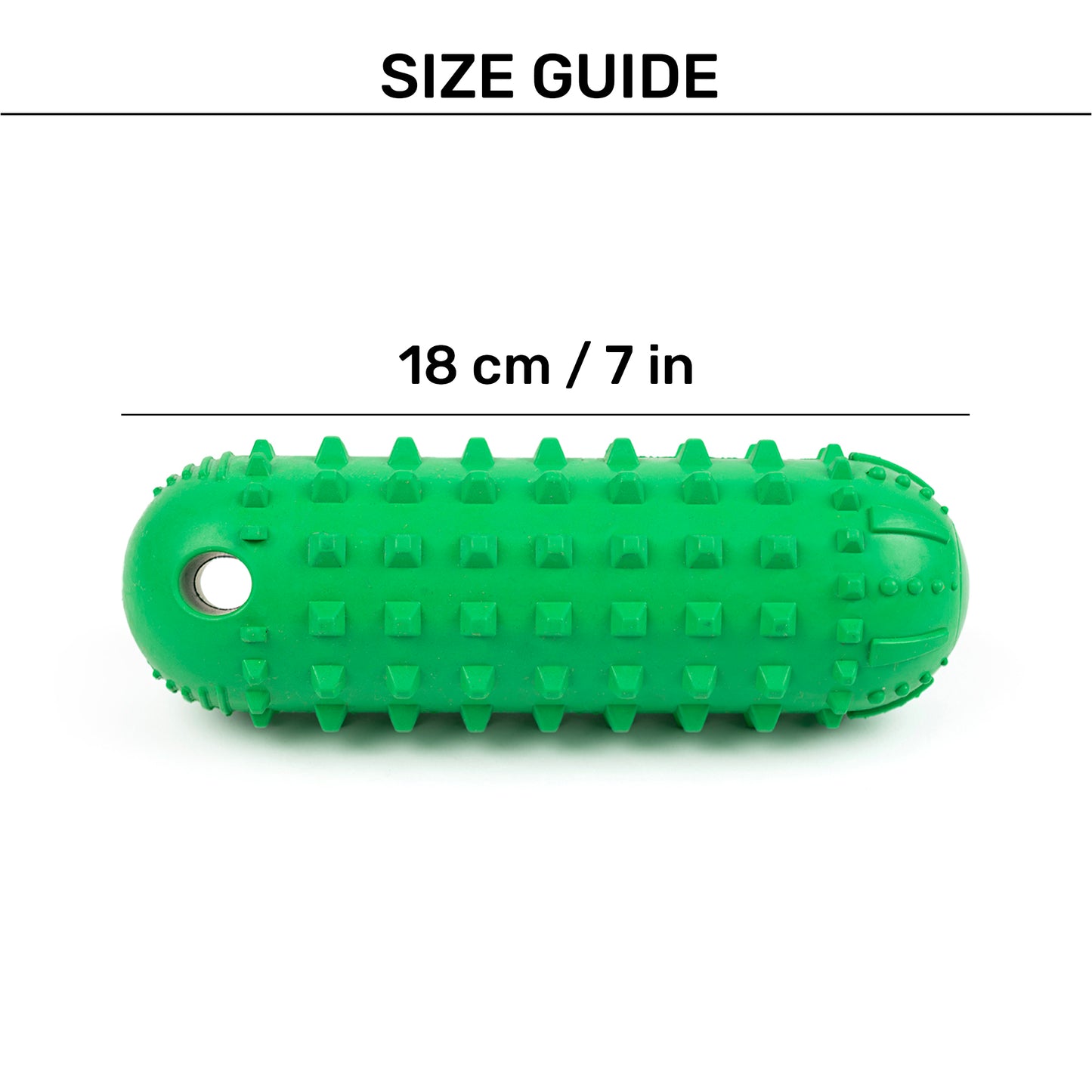 HUFT Squeak-N-Chew Cruiser Toy For Dog - Green