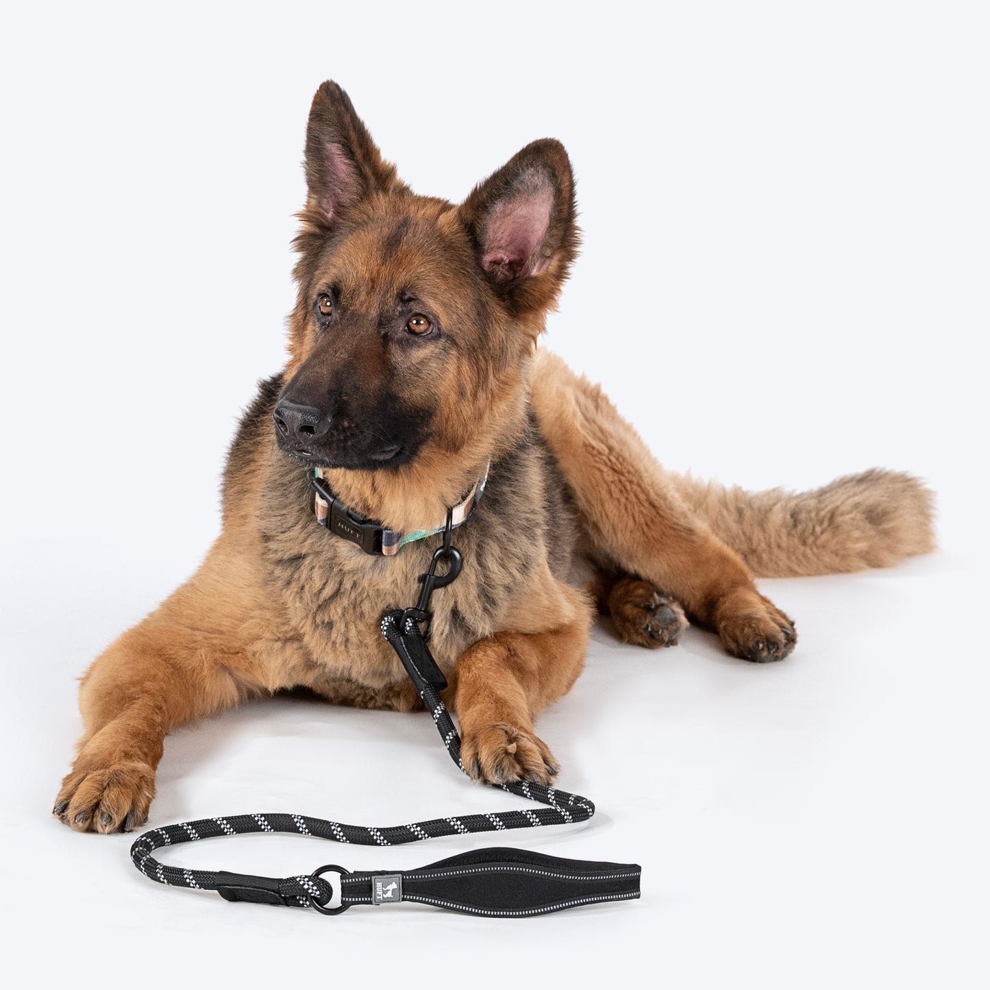 HUFT Rope Leash For Dog - Black - 1.2 m