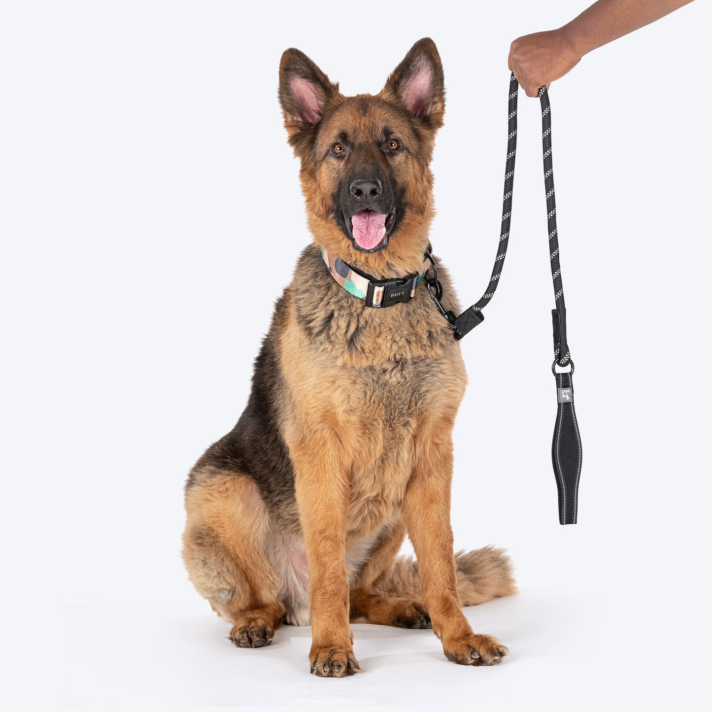 HUFT Rope Leash For Dog - Black - 1.2 m