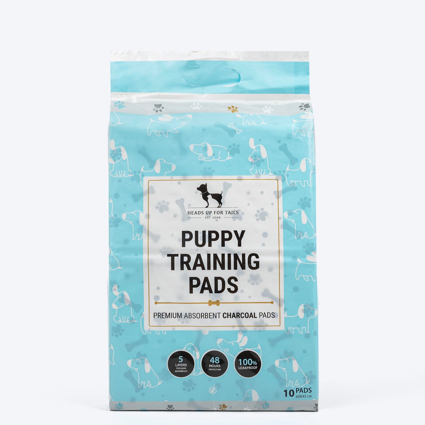 HUFT Charcoal Puppy Training Pads - (60 X 45 cm)
