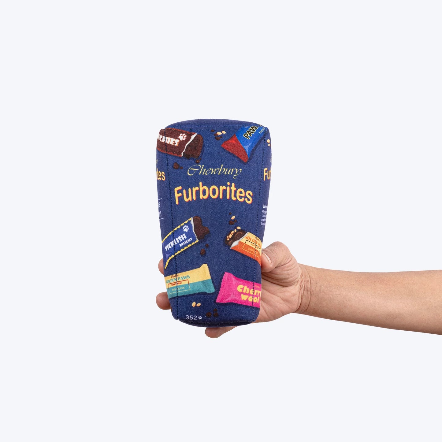 HUFT Furborites Crinkly Plush Toy For Dog - Navy Blue