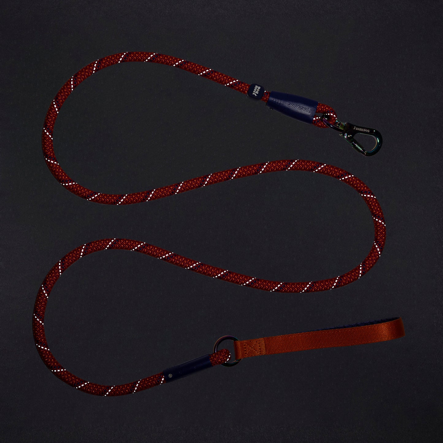 Dash Dog Sunset Chaser Rope Leash For Dog - Red - 6ft