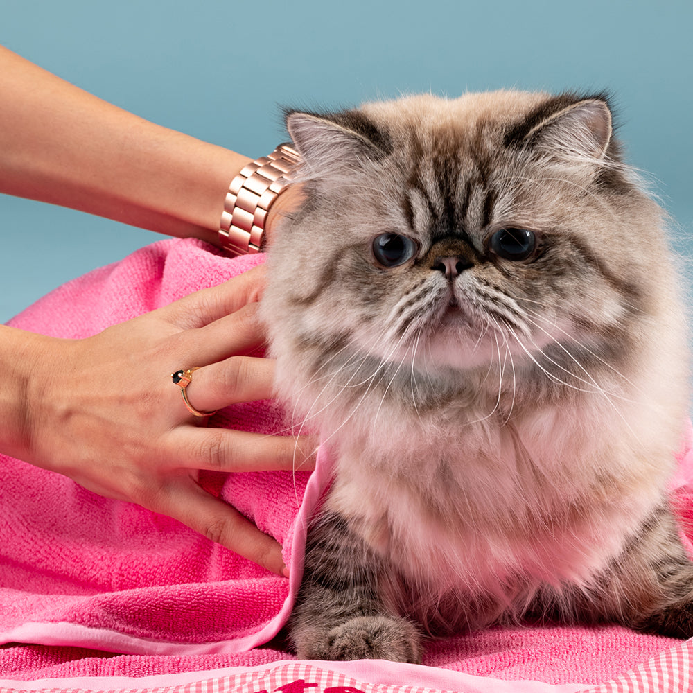 HUFT Cutest Microfiber Towel For Dogs & Cats - Light Pink