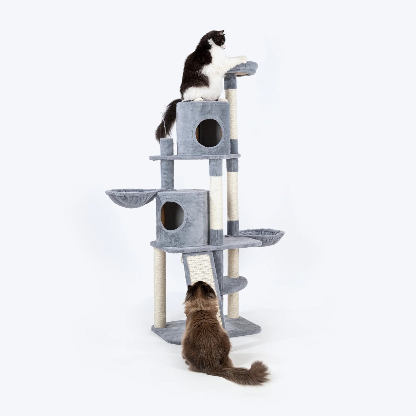 HUFT Meowtrix Tower Multipurpose Cat Tree - Grey