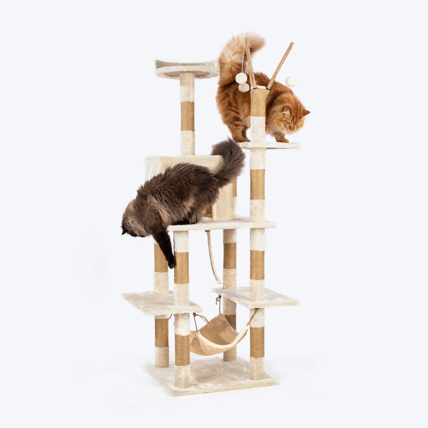 HUFT Purrch Paradise Multipurpose Cat Tree - Beige
