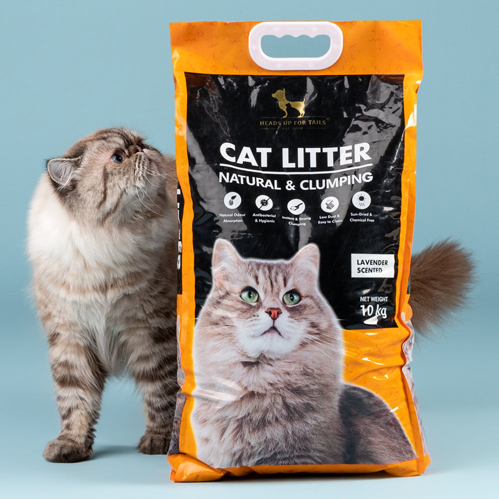 HUFT Cat Litter (Natural & Clumping) - Lavender Scented - 10 kg