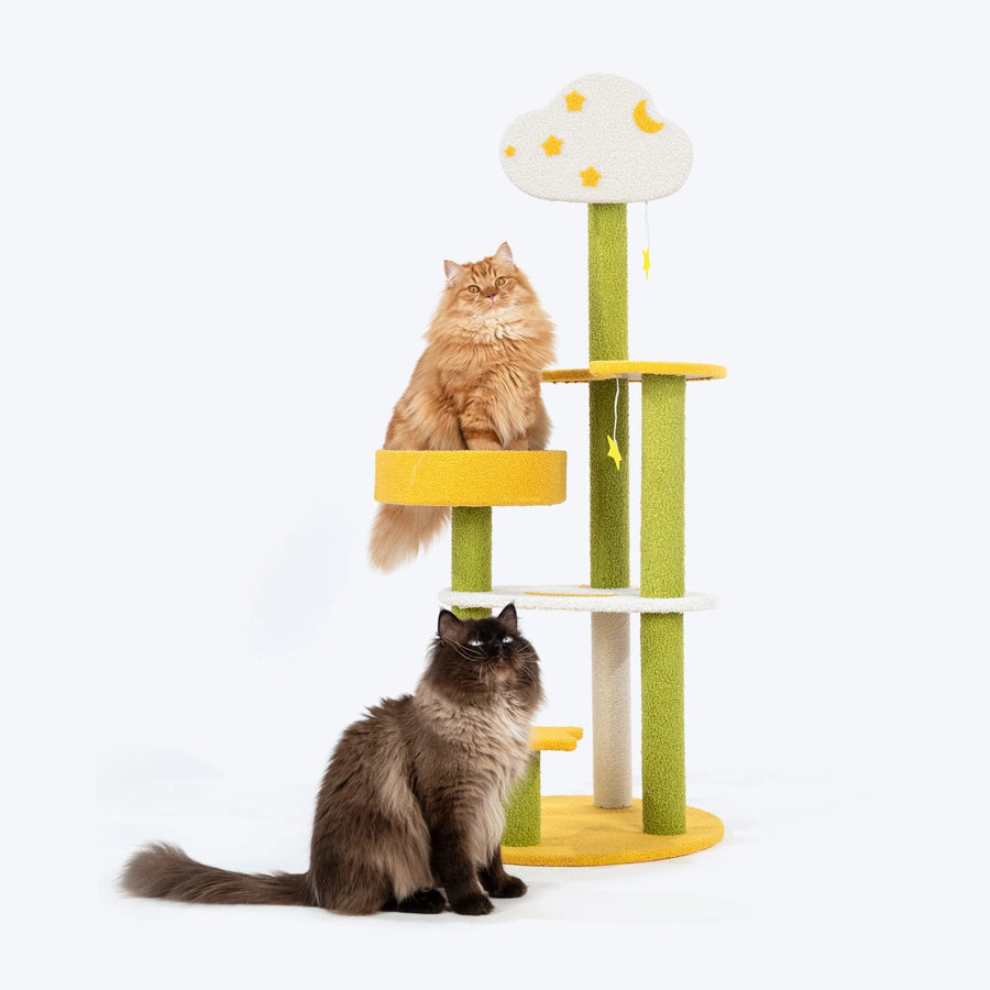 HUFT Twinkle Paw Multipurpose Cat Tree - Multicolor