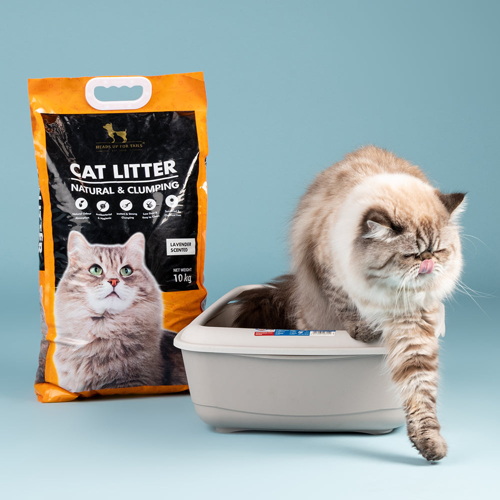 HUFT Cat Litter (Natural & Clumping) - Lavender Scented - 10 kg