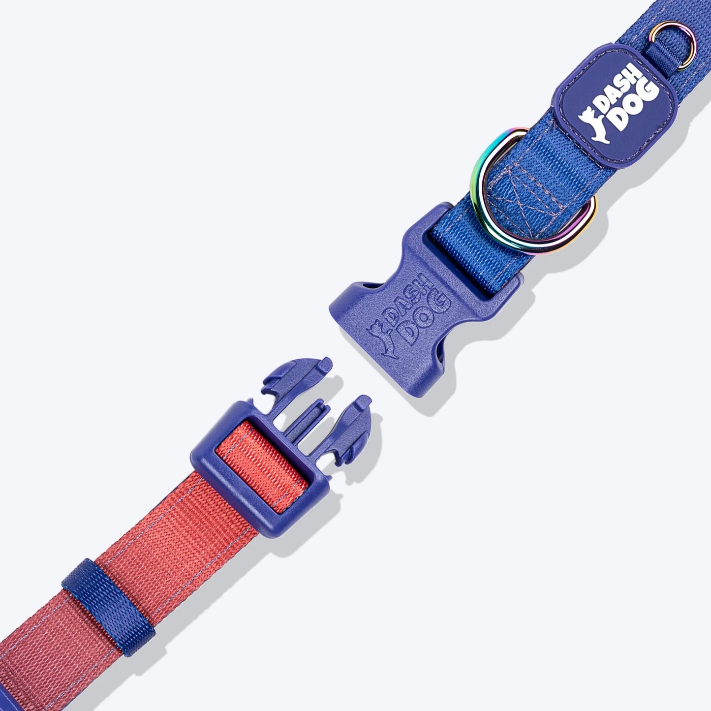 Dash Dog Flow Padded Collar For Dog - Red & Purple