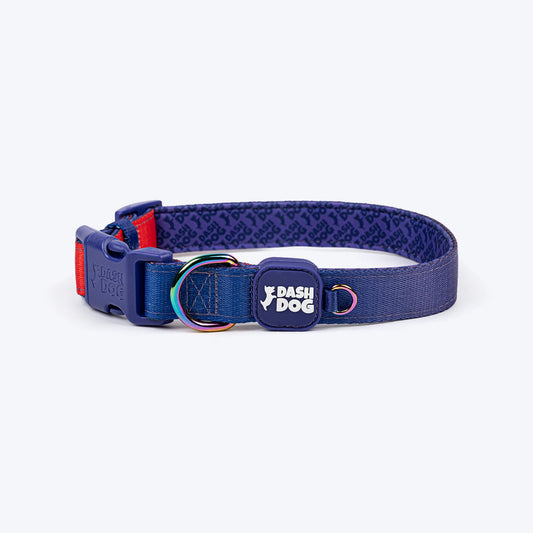 Dash Dog Flow Padded Collar For Dog - Red & Purple