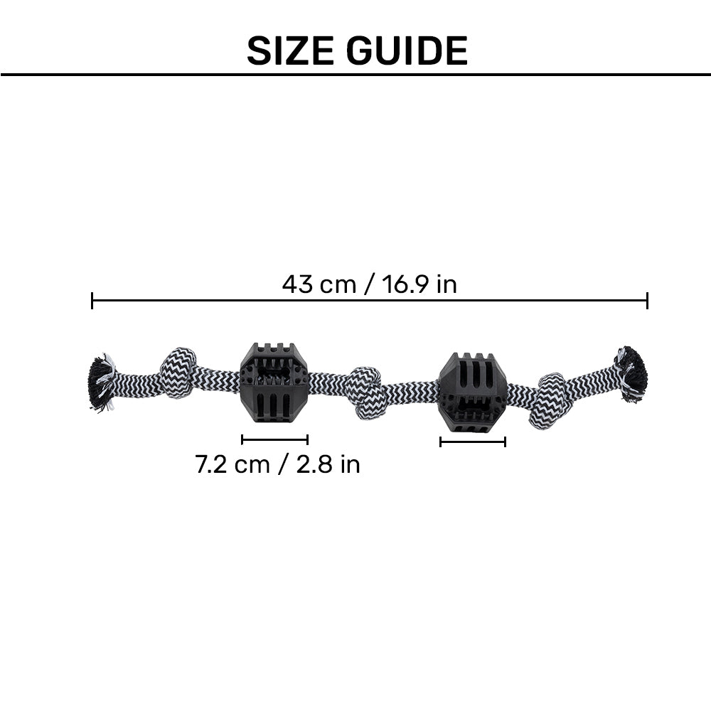 HUFT Dual Tug Master Rope Toy For Dogs