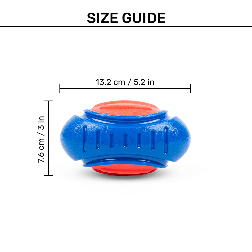 Dash Dog Sprinter Fetch Toy For Dog - Blue & Red - S