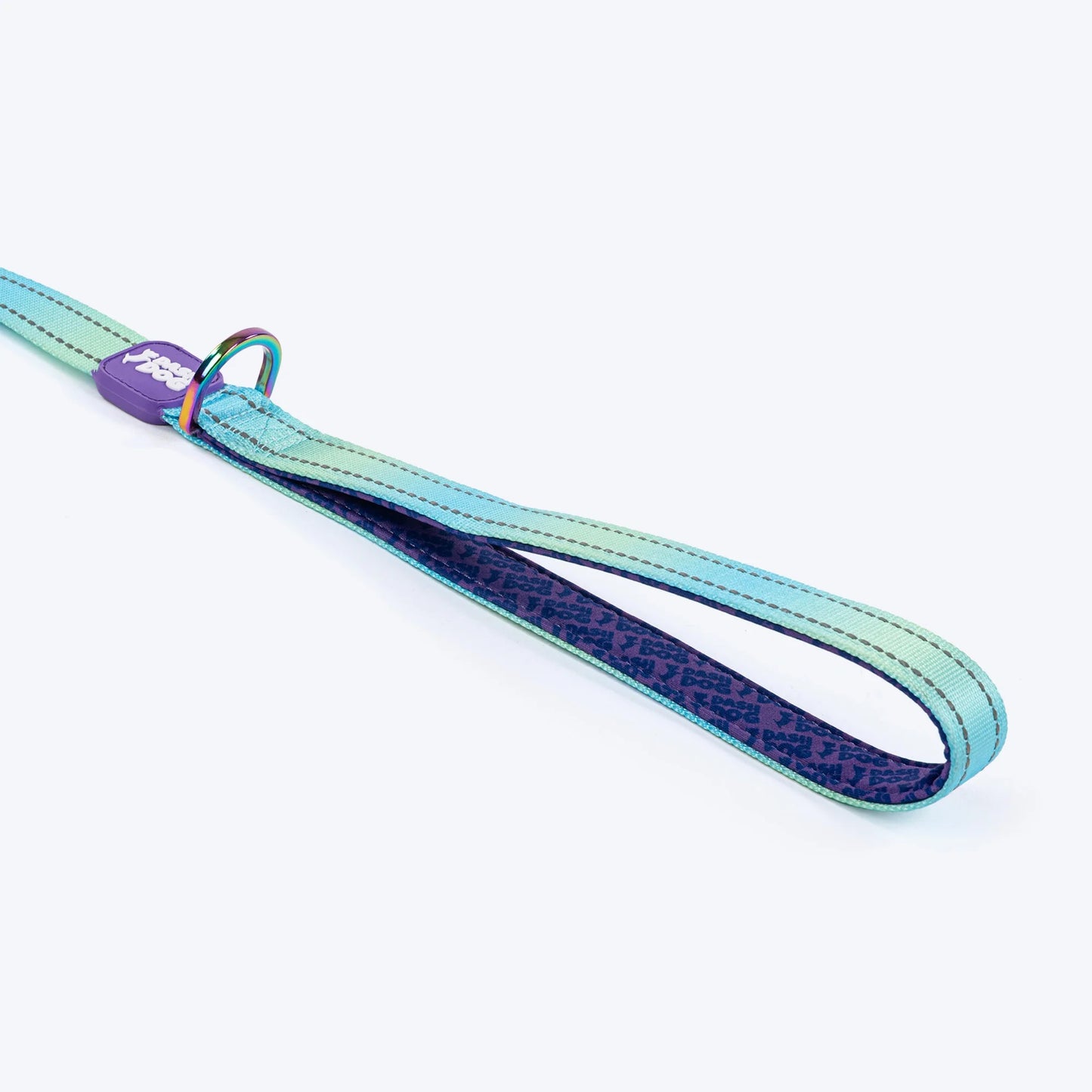 Dash Dog Ethernal Fade Dual Handle Leash For Dog - Aqua