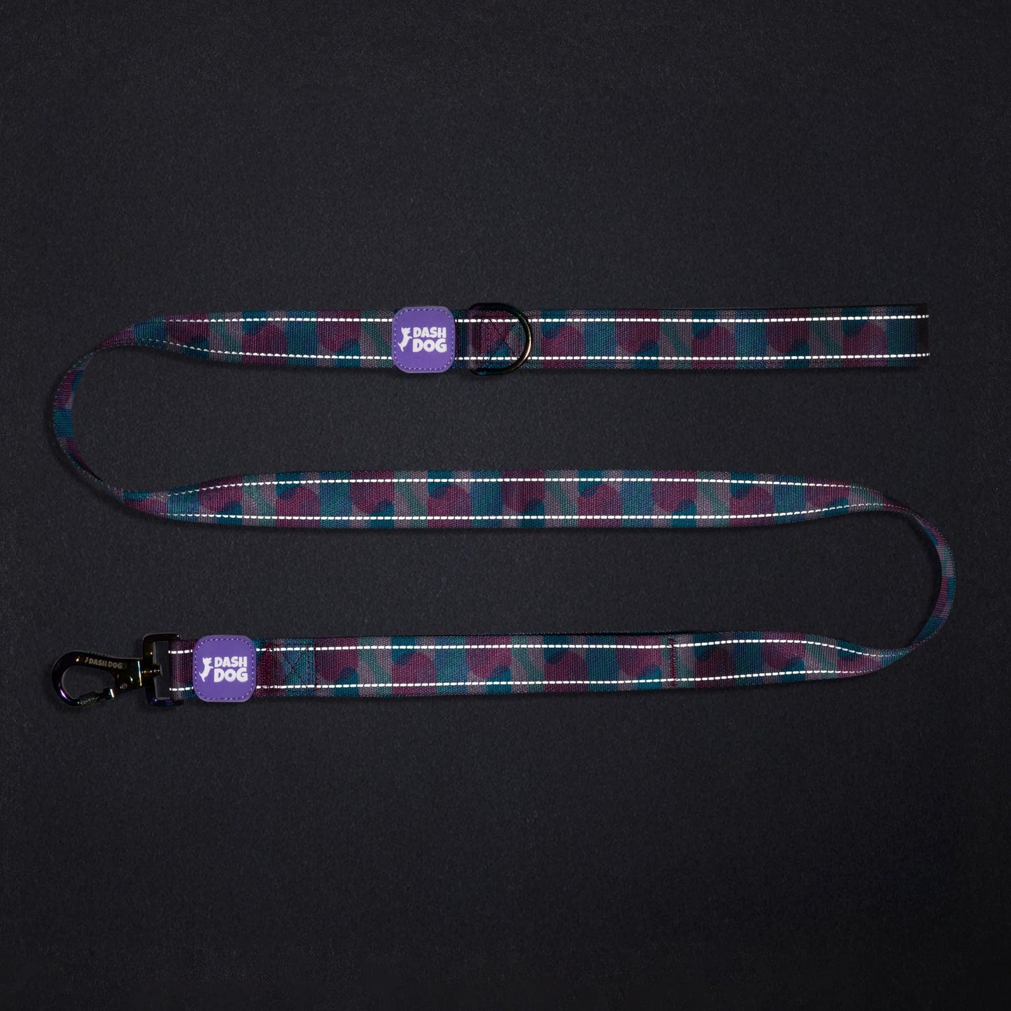Dash Dog Galaxy Dual Handle Leash For Dog - Purple