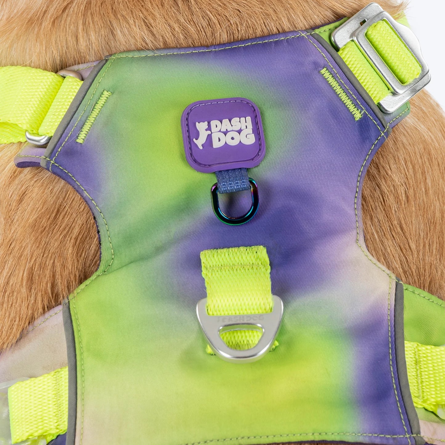 Dash Dog Neon Fusion Outdoor Fit Harness For Dog - Neon Green
