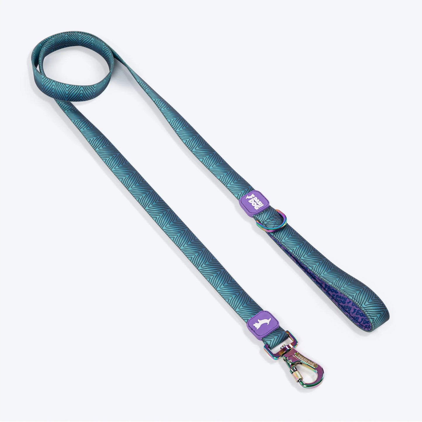 Dash Dog Trail Tails Waterproof Collar & Leash Set For Dog - Blue