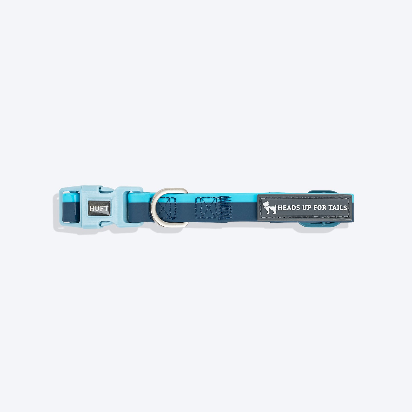 HUFT Color Fushion Waterproof Collar For Dog - Sky Blue & Navy