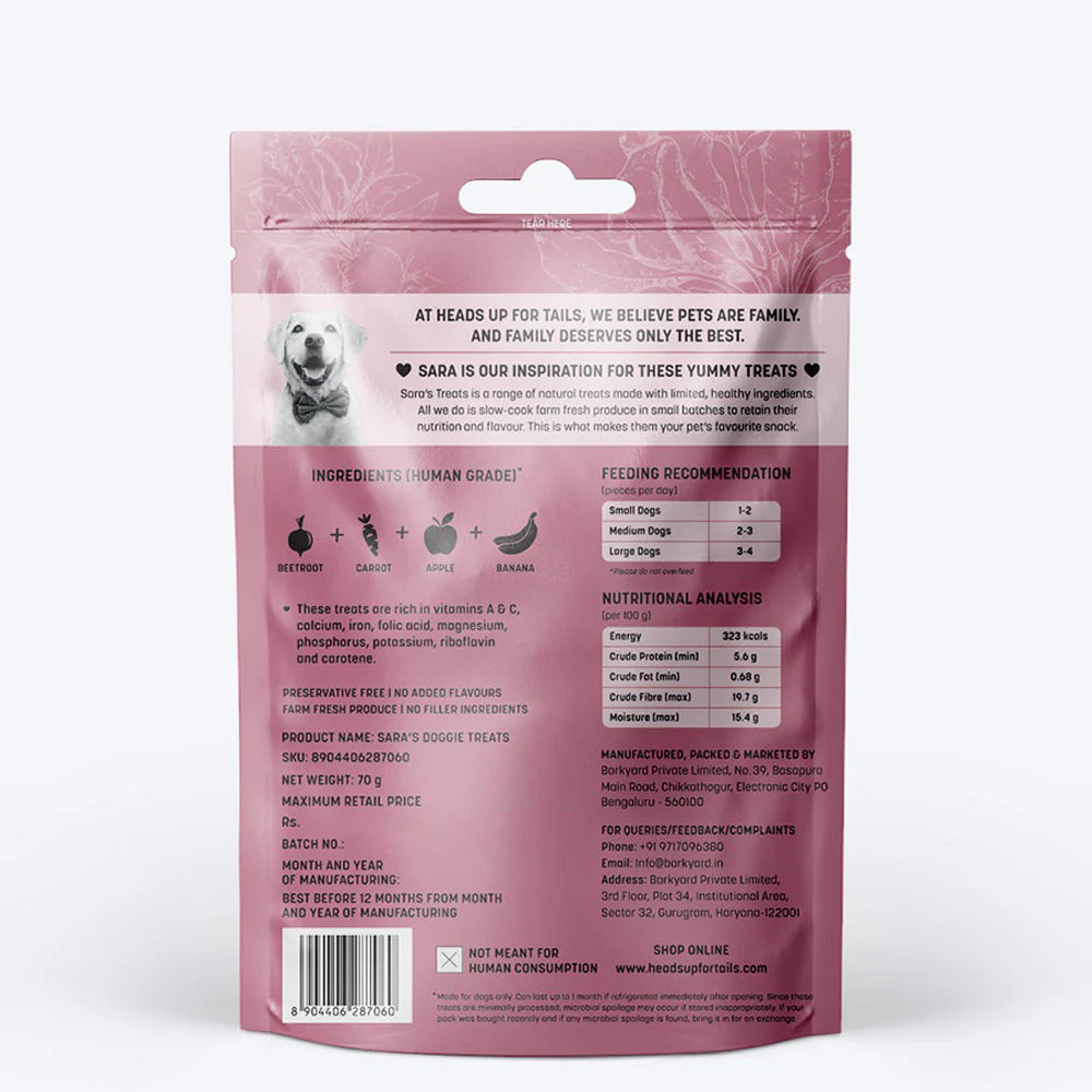 HUFT Sara's Doggie Fruit & Veggie Trail Mix Dog Treat - 70 g