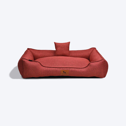 HUFT Nap Now Lounger Dog Bed (Free Cushion) - Brick Red