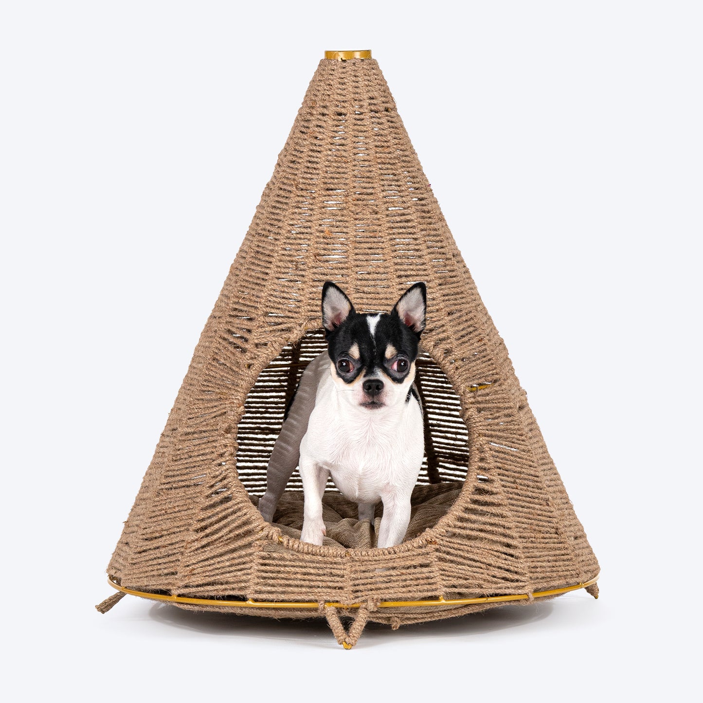 HUFT Cat Cave Retreat Chair With Cushion For Dog & Cat - Brown