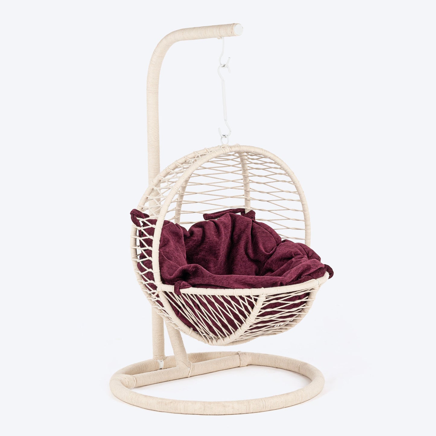 HUFT Purrfect Hanging Bed With Cushion For Cat - White