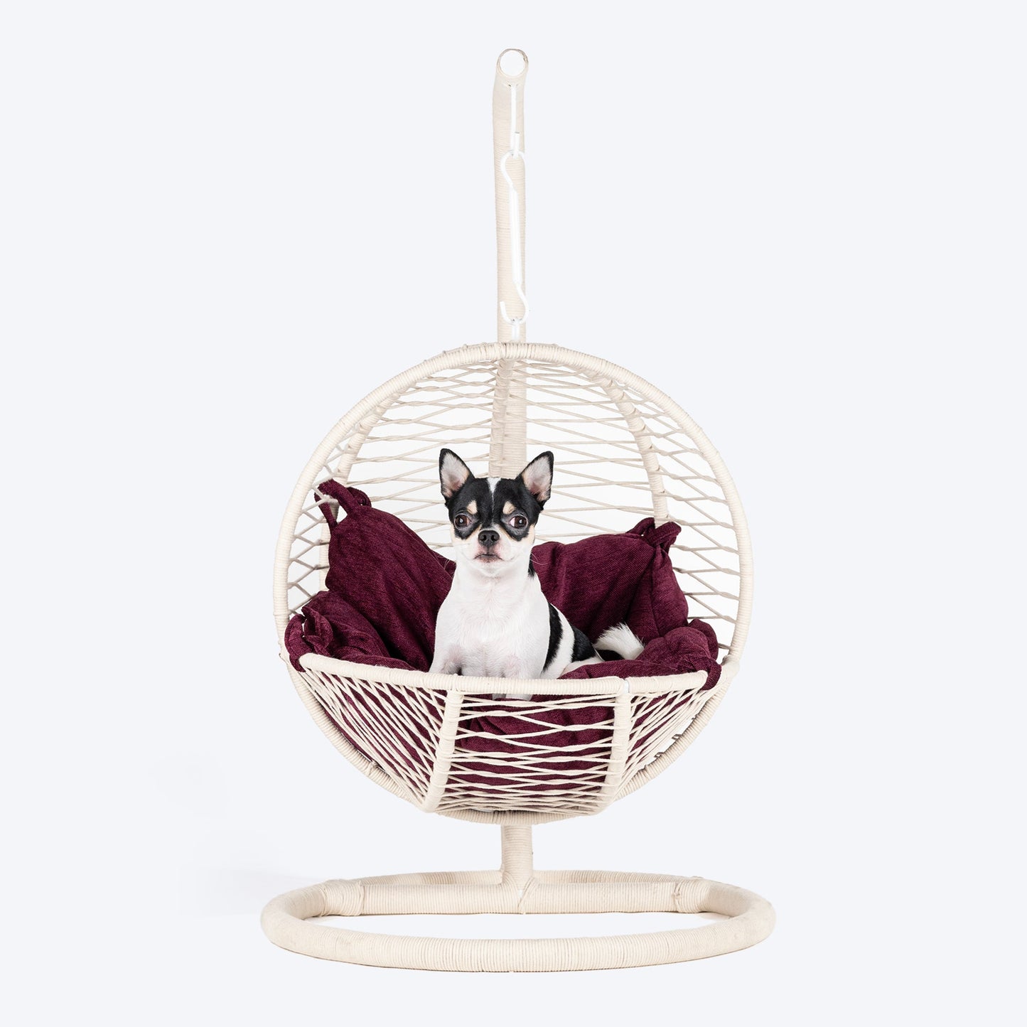 HUFT Purrfect Hanging Bed With Cushion For Cat - White