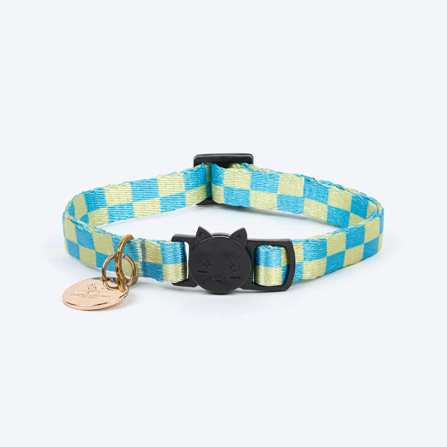 HUFT Meowvelous Cat Collar - Baby Pink/Arctic Blue