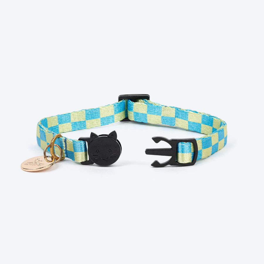 HUFT Meowvelous Cat Collar - Baby Pink/Arctic Blue