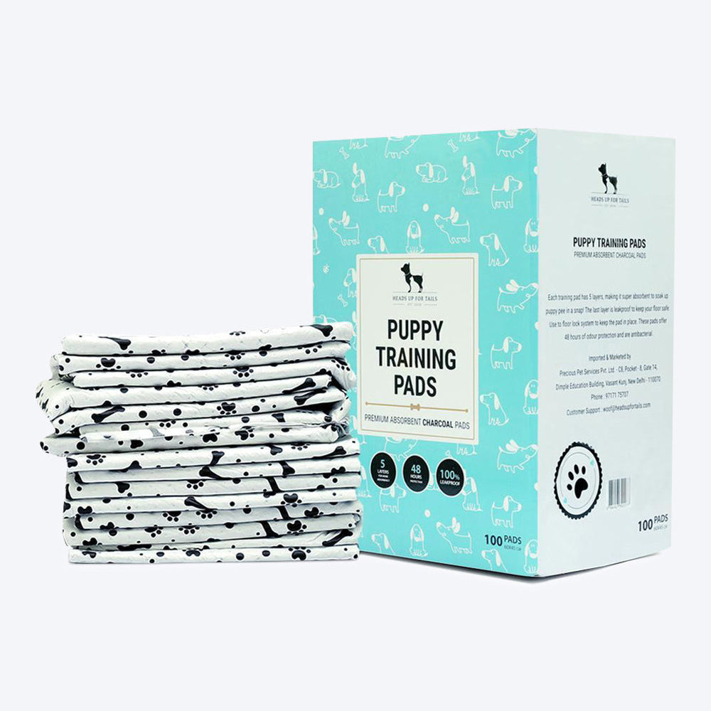 HUFT Charcoal Puppy Training Pads - (60 X 45 cm)