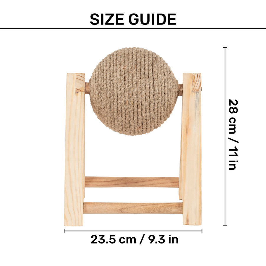 HUFT Pawplay Scratcher With Stand For Cat - Brown