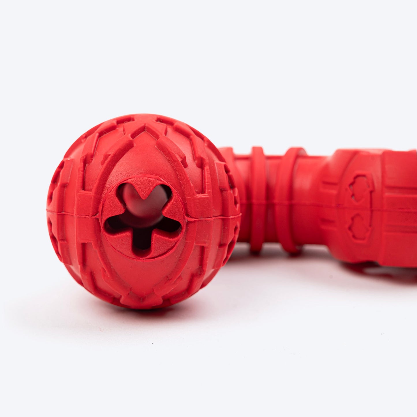 HUFT Mighty Multipurpose Bone Toy For Dog - Red