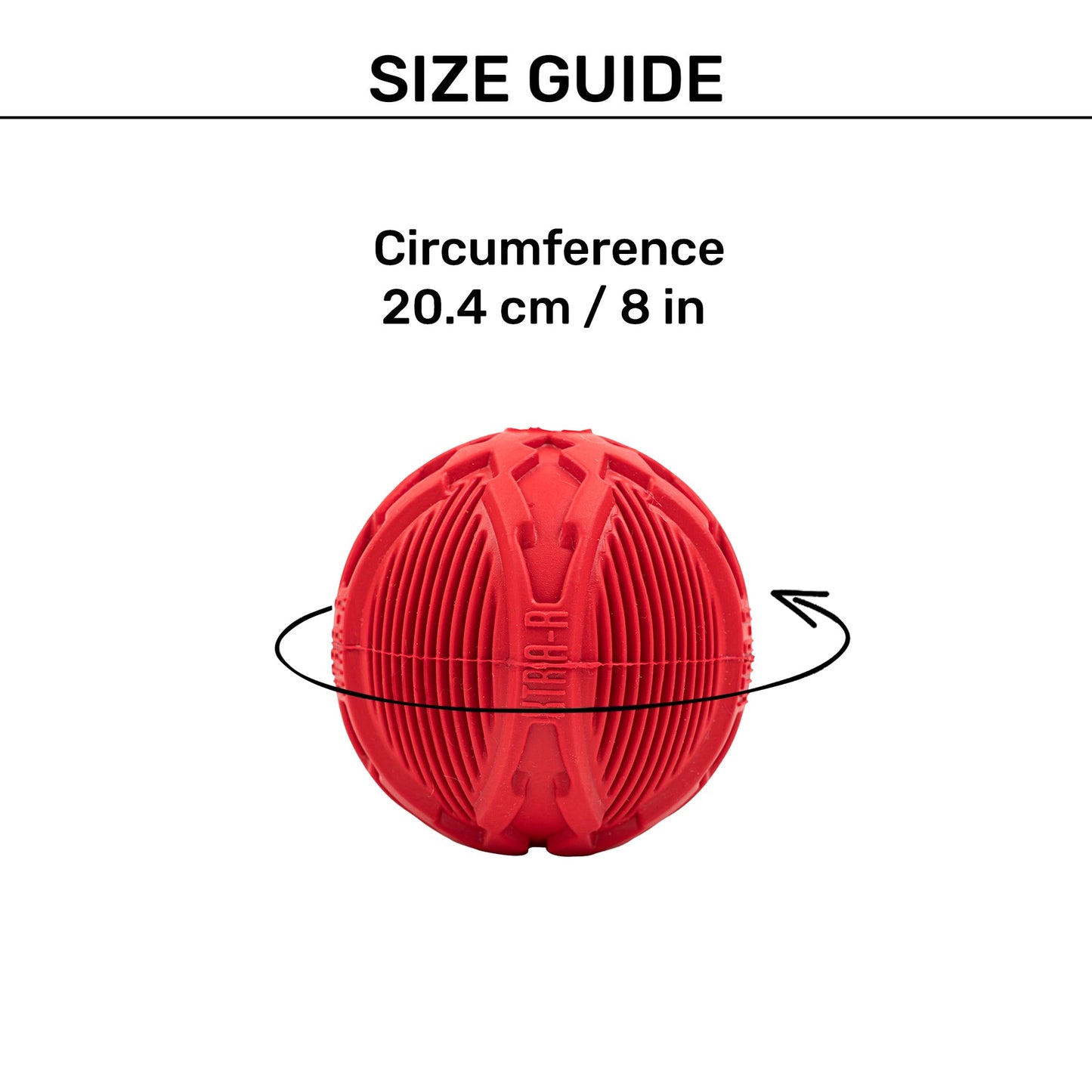 HUFT Mighty Super Sturdy Ball Toy For Dog - Red