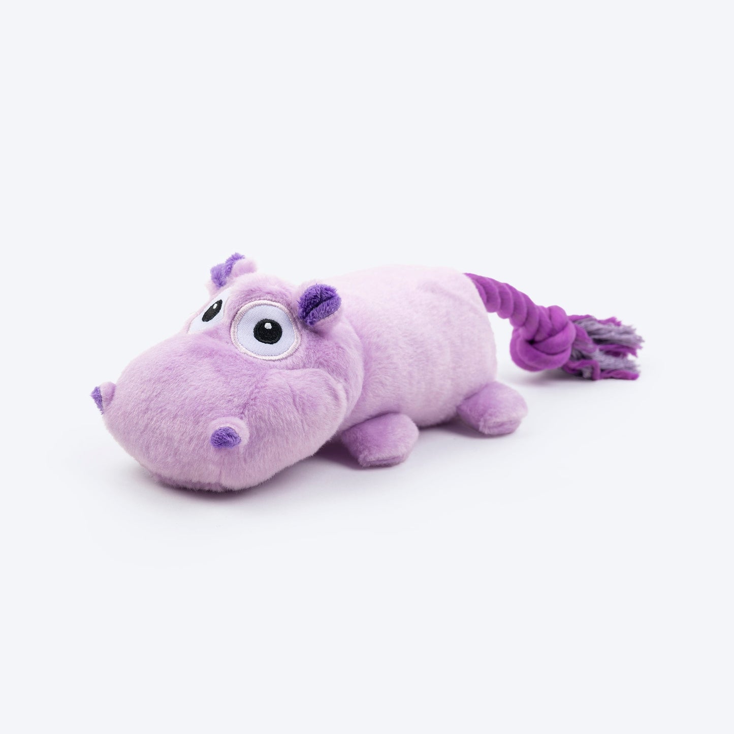 HUFT Hip Hip Hippo Squeaky Plush Toy For Dog