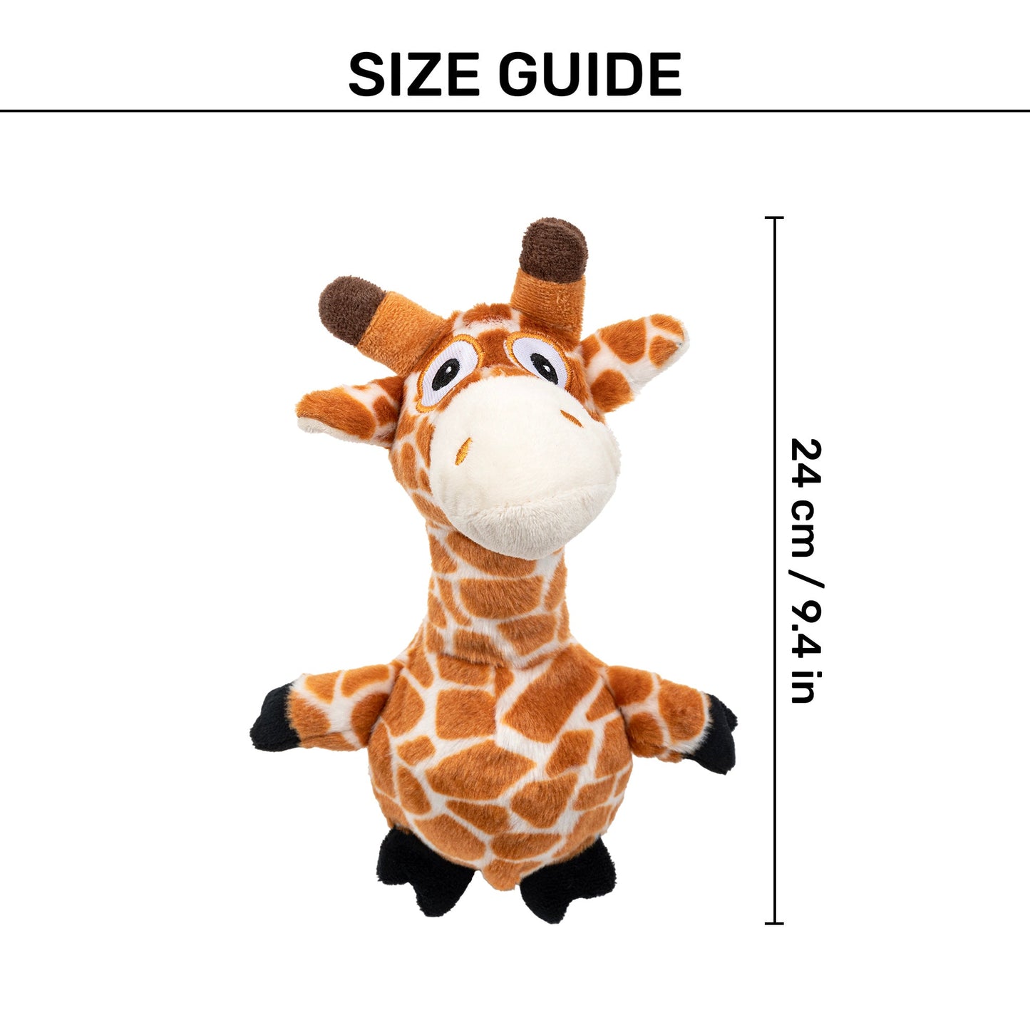HUFT Jerry The Giraffe Squeaky Plush Toy For Dog