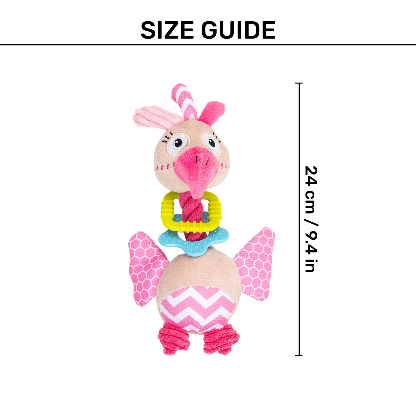 HUFT Mister Birdy Squeaky Plush Toy For Dog