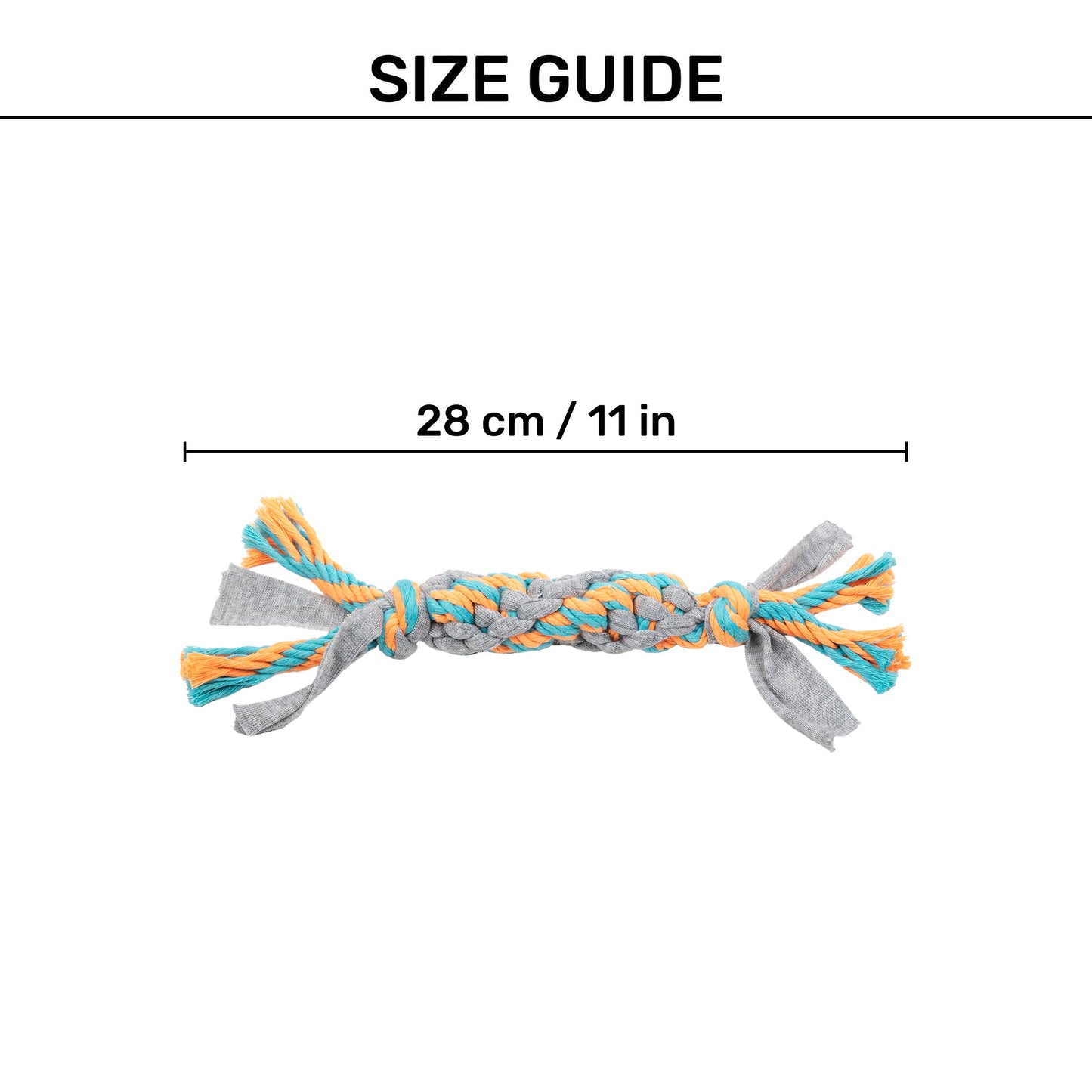 HUFT Twisty Tuggy Rope Toy For Dog