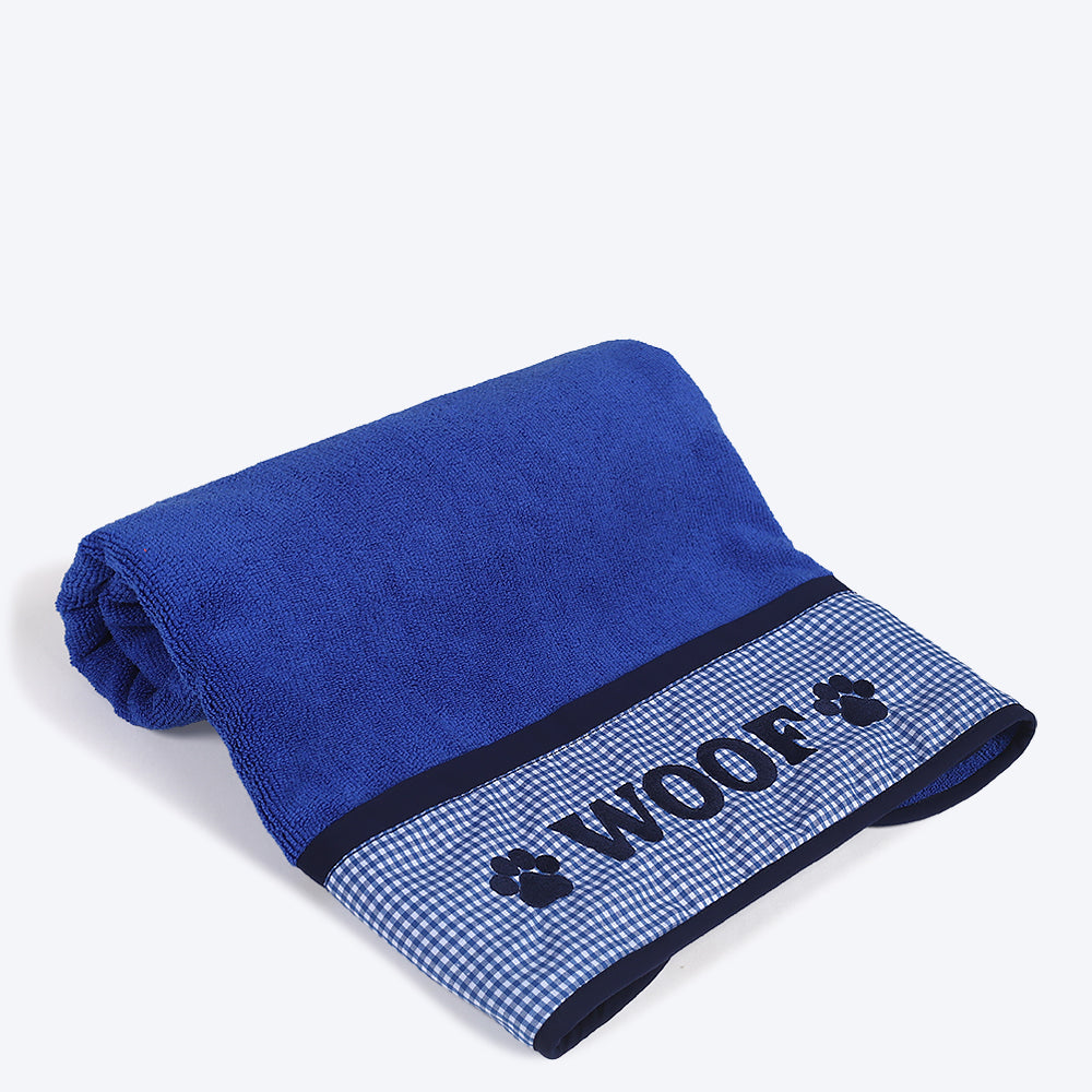 HUFT Microfiber Towel For Pets - Blue