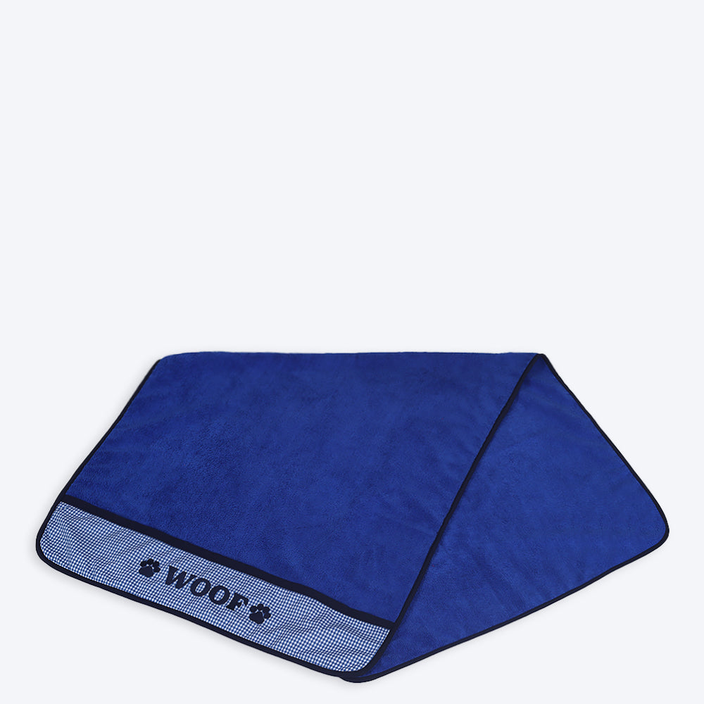 HUFT Microfiber Towel For Pets - Blue