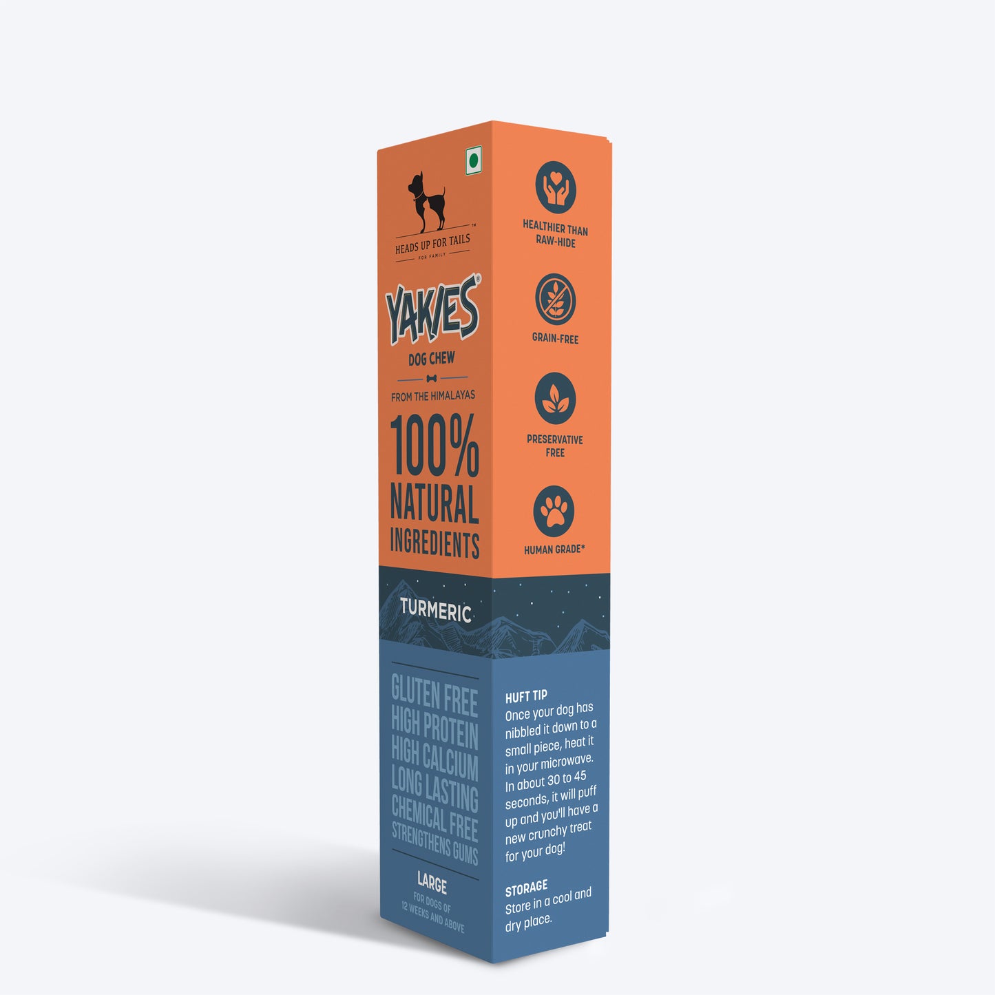 HUFT Yakies Vegetarian Natural Chew Bone - Turmeric - 55g