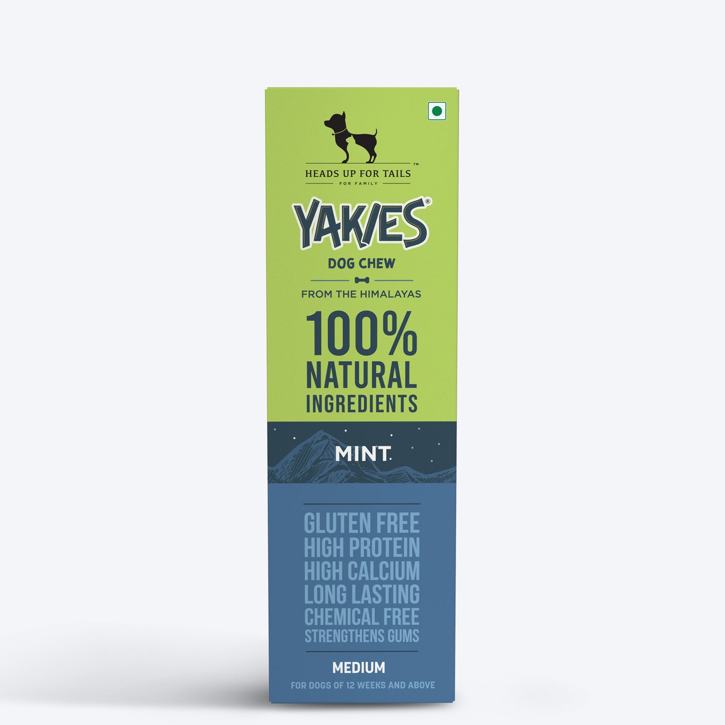 HUFT Yakies Vegetarian Natural Chew Bone - Mint - 55g