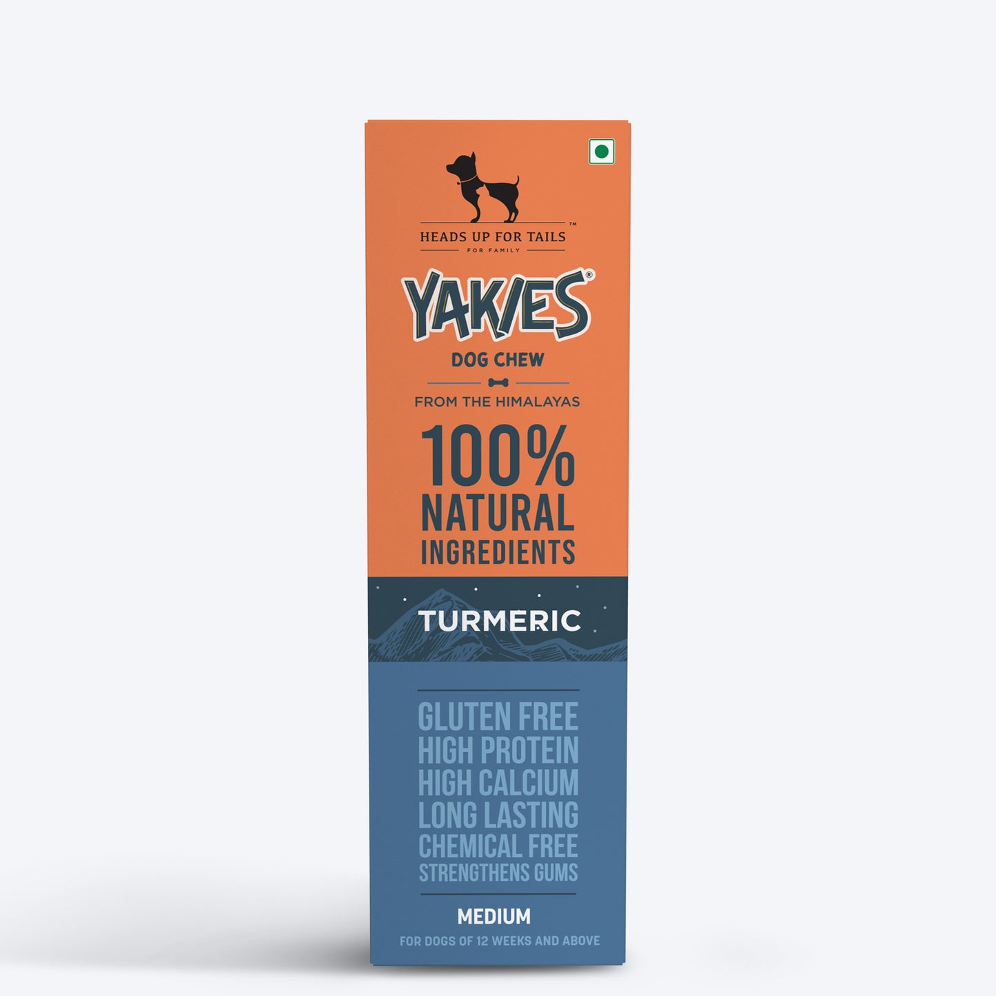 HUFT Yakies Vegetarian Natural Chew Bone - Turmeric - 55g