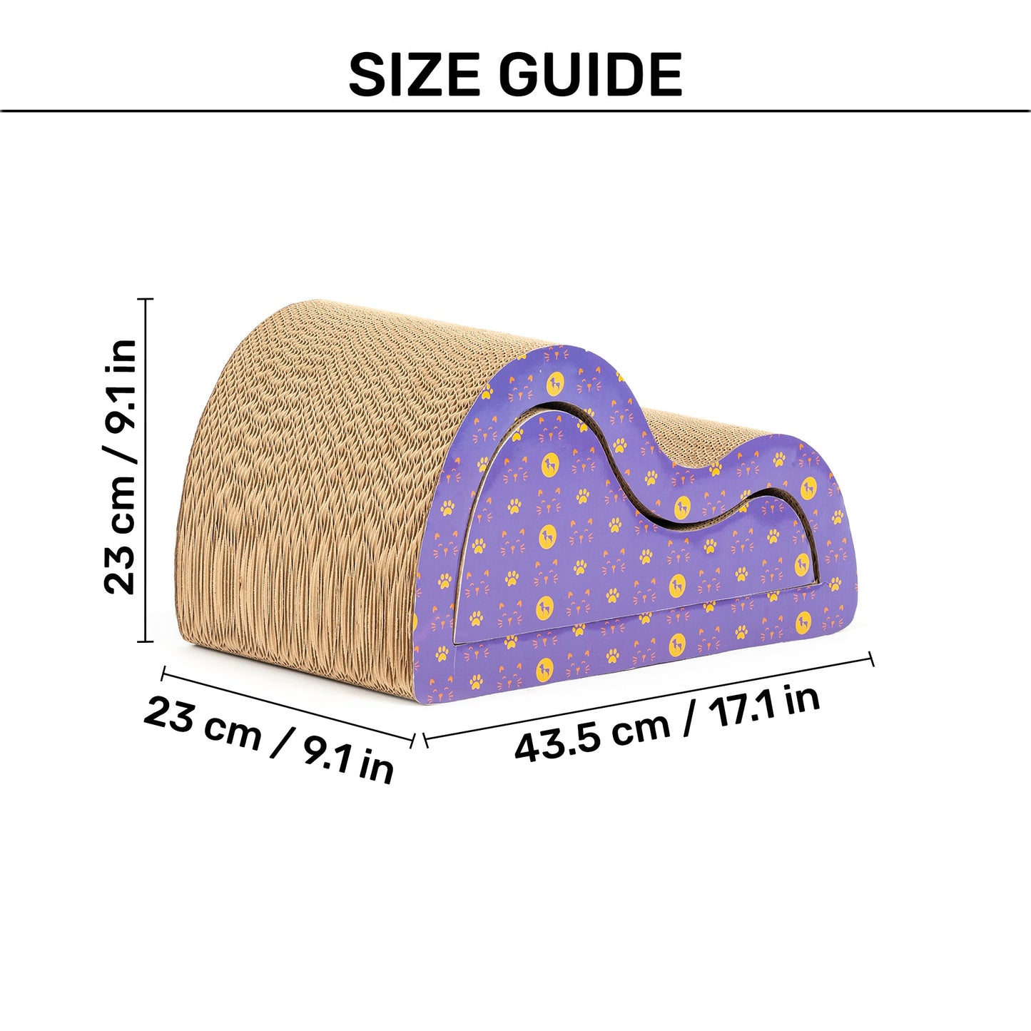 HUFT Wavy Whiskers Cat Scratcher