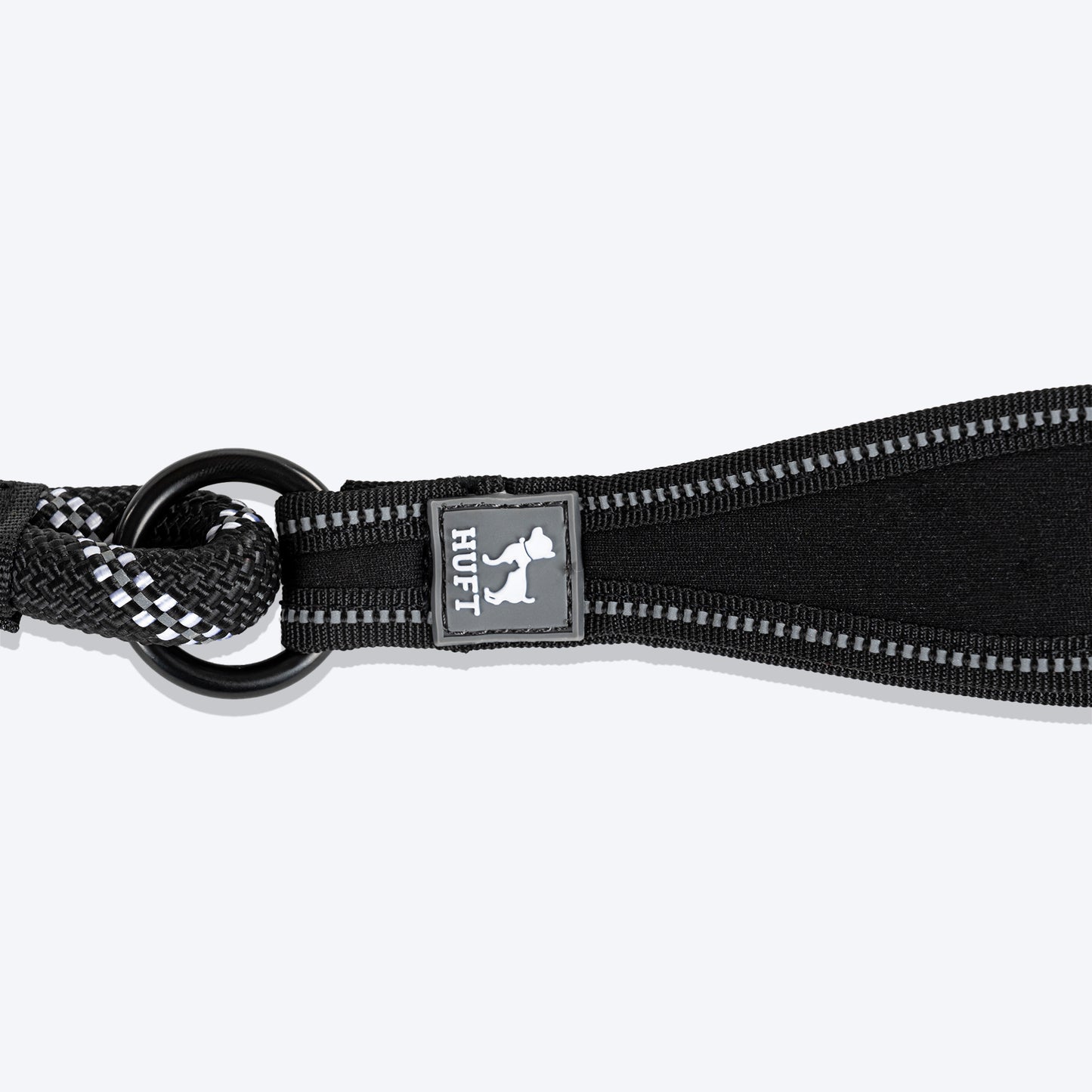HUFT Rope Leash For Dog - Black - 1.2 m