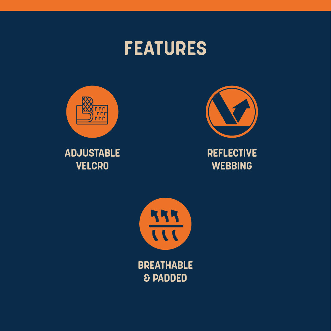 HUFT Trooper Mid-Body (Belly) Support Lift Harness For Dogs - Navy Blue