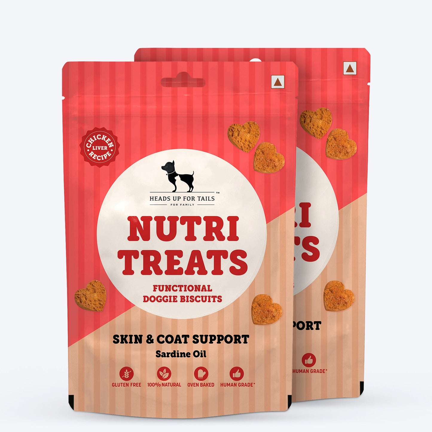 HUFT Nutri Treats For Dogs - Skin & Coat Support - 150 g - Heads Up For Tails
