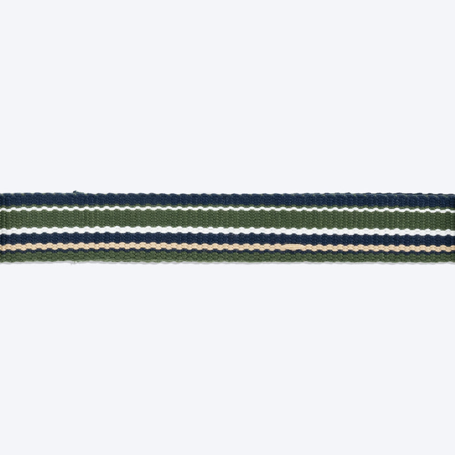 HUFT Vintage Dog Collar - Navy & Green - Heads Up For Tails