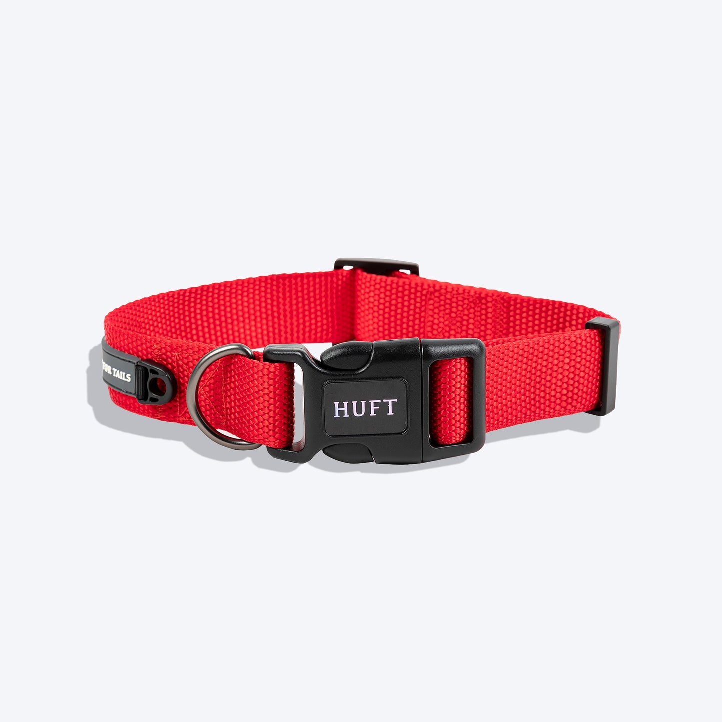 HUFT Basics Dog Collar - Crimson Red - Heads Up For Tails