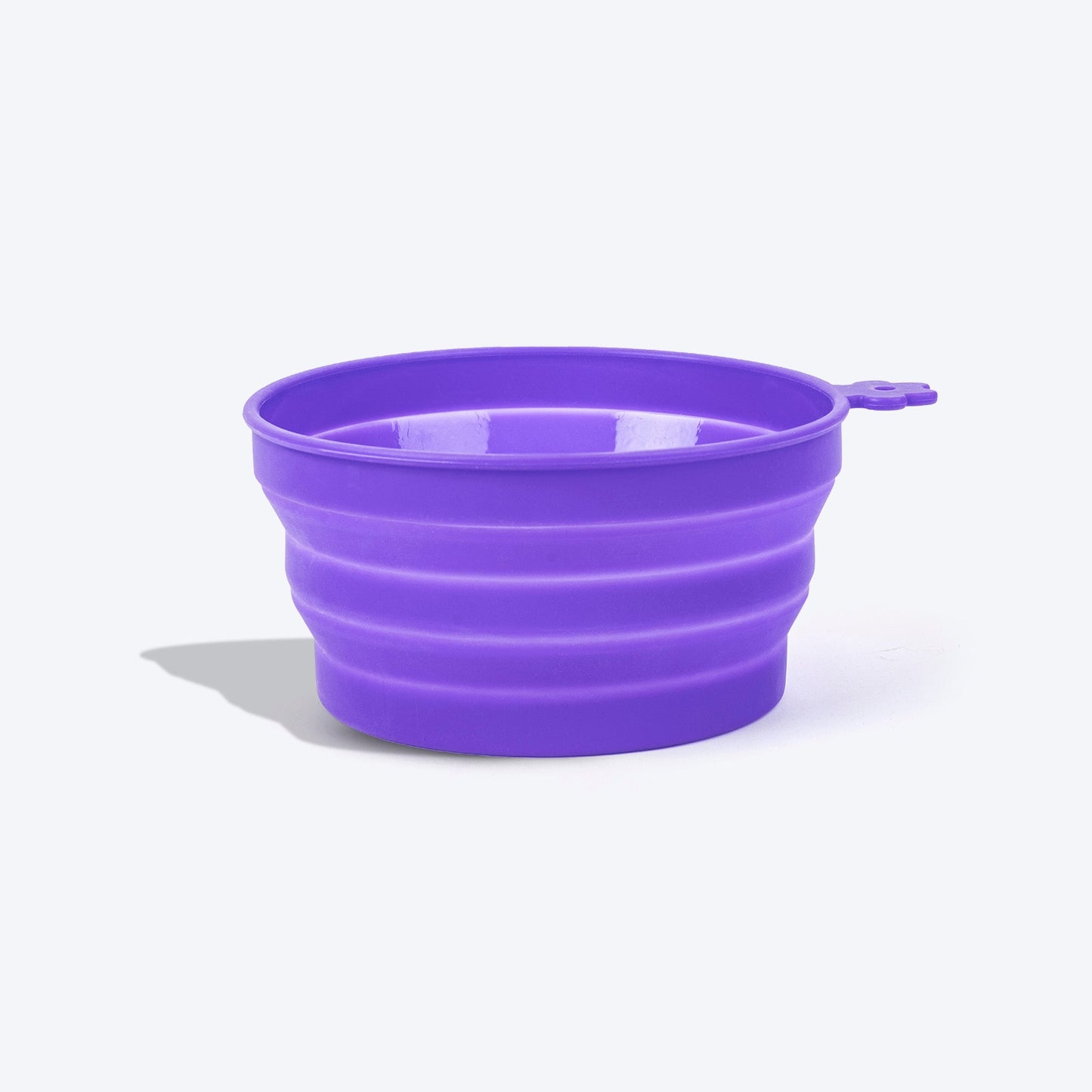 Dash Dog Collapsible Travel Bowl For Pets - Violet - Heads Up For Tails
