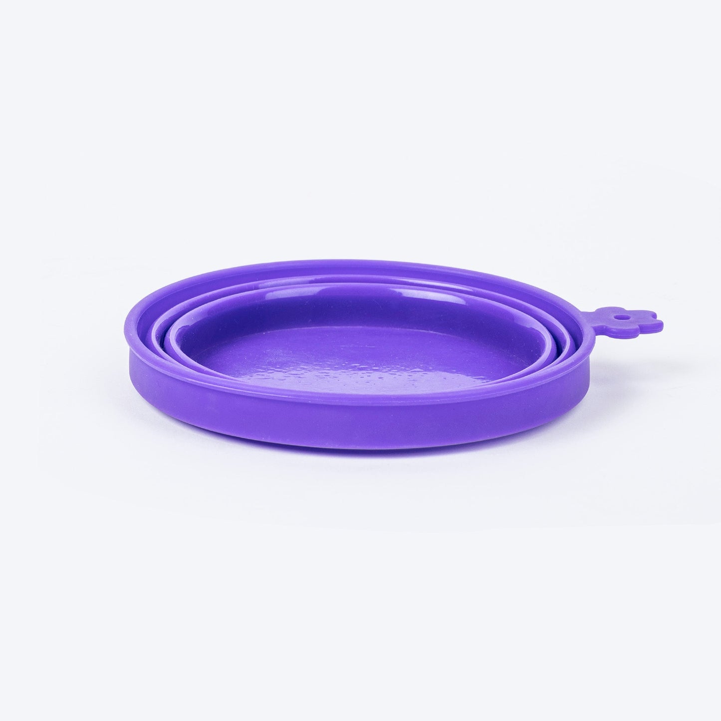 Dash Dog Collapsible Travel Bowl For Pets - Violet - Heads Up For Tails